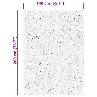 Tappeto a Pelo Corto HUARTE Morbido e Lavabile Crema 140x200 cm - homemem39