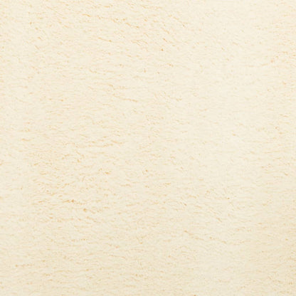 Tappeto a Pelo Corto HUARTE Morbido e Lavabile Crema 160x160 cm - homemem39