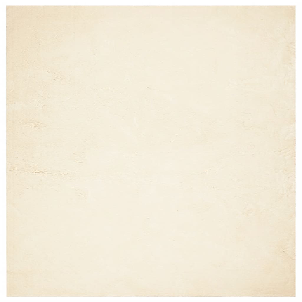 Tappeto a Pelo Corto HUARTE Morbido e Lavabile Crema 240x240 cm