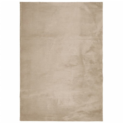 Tappeto a Pelo Corto HUARTE Morbido e Lavabile Sabbia 140x200cm - homemem39