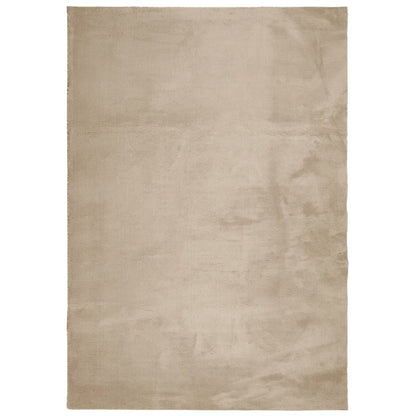 Tappeto a Pelo Corto HUARTE Morbido e Lavabile Sabbia 160x230cm - homemem39