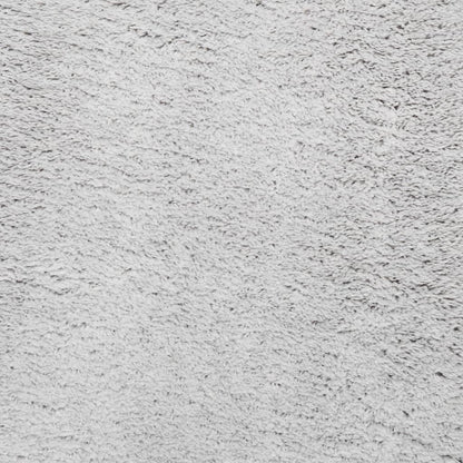 Tappeto a Pelo Corto HUARTE Morbido e Lavabile Grigio Ø 80 cm - homemem39
