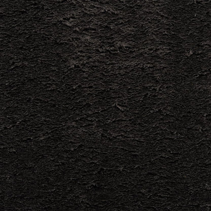 Tappeto a Pelo Corto HUARTE Morbido e Lavabile Nero 160x230cm - homemem39