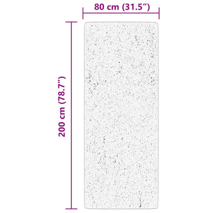 Tappeto a Pelo Corto HUARTE Morbido e Lavabile Blu 80x200 cm - homemem39