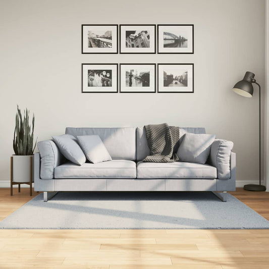 Tappeto a Pelo Corto HUARTE Morbido e Lavabile Blu 120x170 cm - homemem39