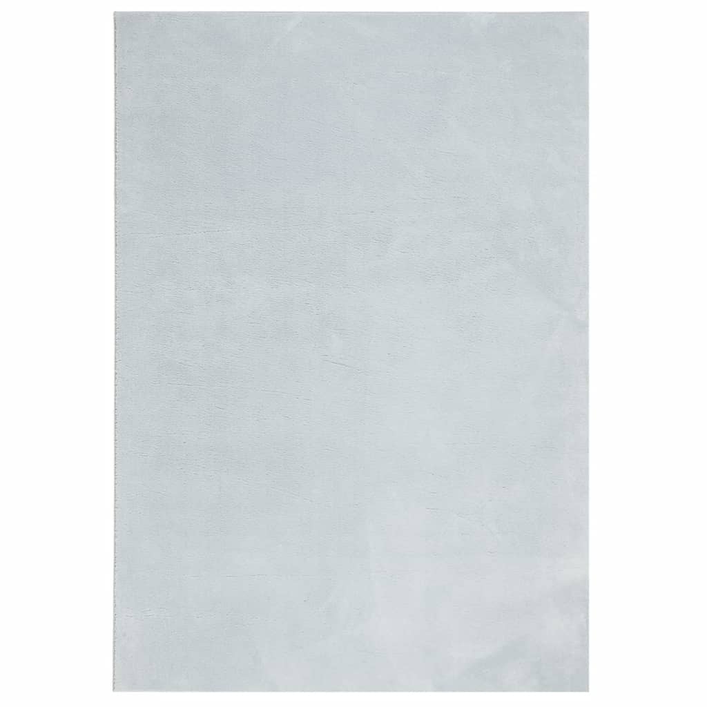 Tappeto a Pelo Corto HUARTE Morbido e Lavabile Blu 140x200 cm - homemem39