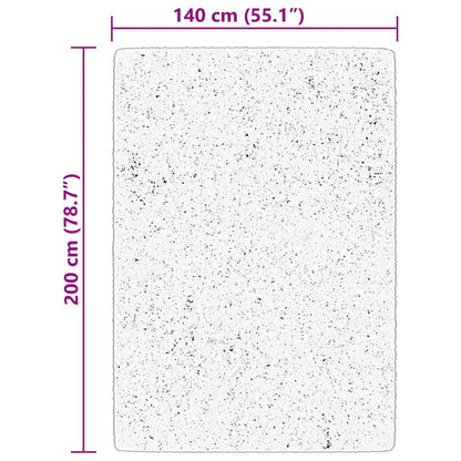 Tappeto a Pelo Corto HUARTE Morbido e Lavabile Blu 140x200 cm - homemem39