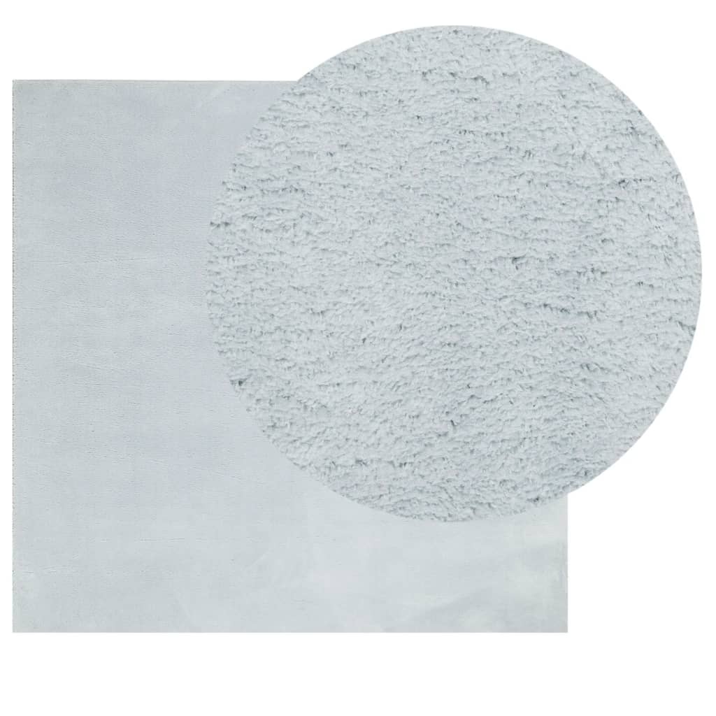 Tappeto a Pelo Corto HUARTE Morbido e Lavabile Blu 160x160 cm - homemem39