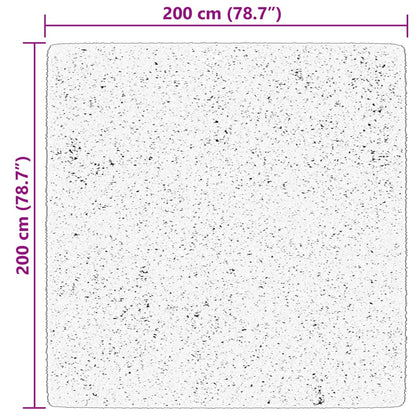 Tappeto a Pelo Corto HUARTE Morbido e Lavabile Blu 200x200 cm - homemem39