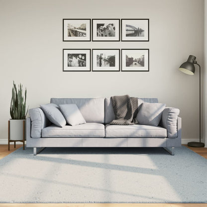 Tappeto a Pelo Corto HUARTE Morbido e Lavabile Blu 200x200 cm - homemem39