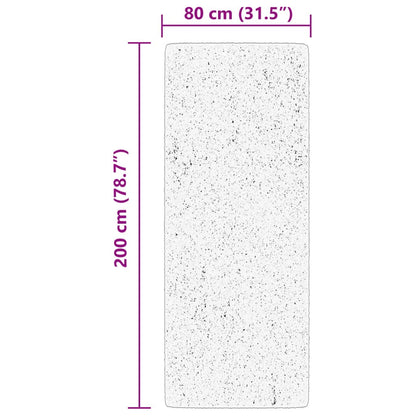 Tappeto a Pelo Corto HUARTE Morbido e Lavabile Rosato 80x200 cm - homemem39