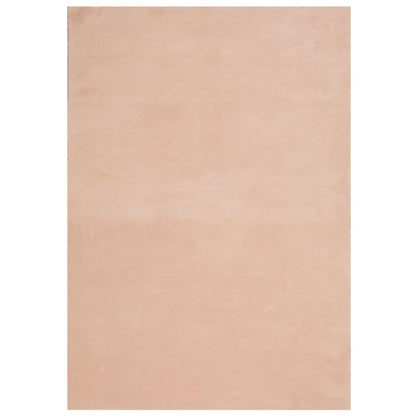 Tappeto a Pelo Corto HUARTE Morbido e Lavabile Rosato 120x170cm - homemem39