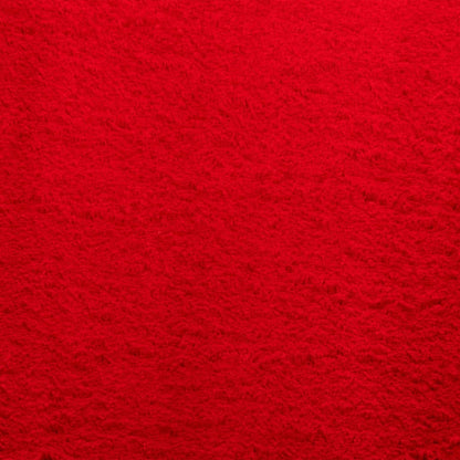 Tappeto a Pelo Corto HUARTE Morbido e Lavabile Rosso 120x170cm - homemem39