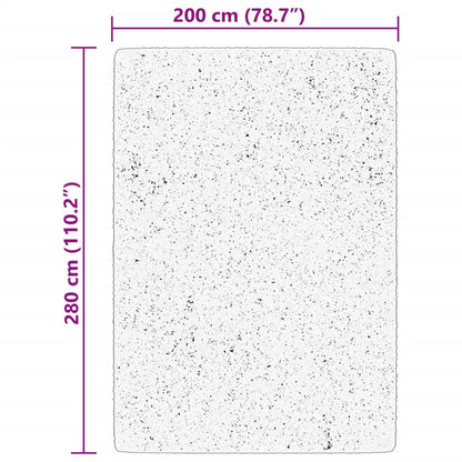 Tappeto a Pelo Corto HUARTE Morbido e Lavabile Rosso 200x280cm