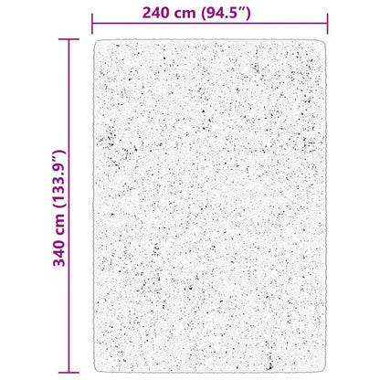 Tappeto a Pelo Corto HUARTE Morbido e Lavabile Rosso 240x340cm - homemem39