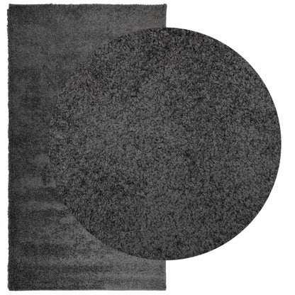 Tappeto Shaggy a Pelo Lungo Moderno Antracite 60x110 cm - homemem39