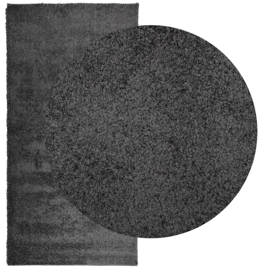 Tappeto Shaggy PAMPLONA Pelo Lungo Moderno Antracite 100x200cm - homemem39