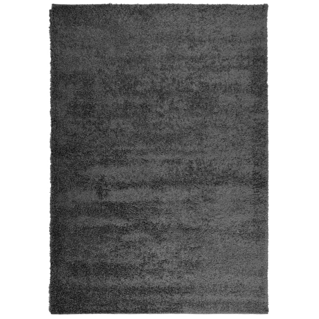 Tappeto Shaggy PAMPLONA Pelo Lungo Moderno Antracite 120x170cm - homemem39