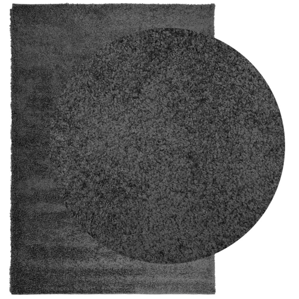 Tappeto Shaggy PAMPLONA Pelo Lungo Moderno Antracite 120x170cm - homemem39