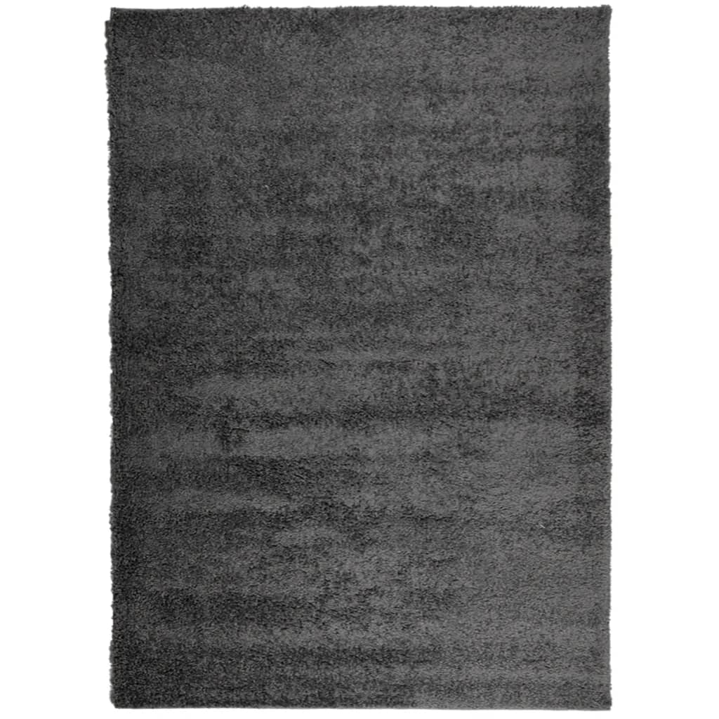 Tappeto Shaggy PAMPLONA Pelo Lungo Moderno Antracite 200x280cm - homemem39