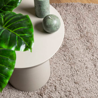 Tappeto Shaggy PAMPLONA a Pelo Lungo Moderno Beige 80x250 cm - homemem39