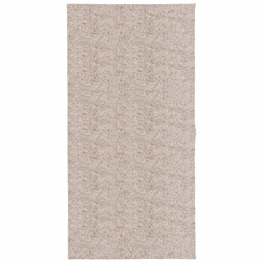 Tappeto Shaggy PAMPLONA a Pelo Lungo Moderno Beige 100x200 cm - homemem39