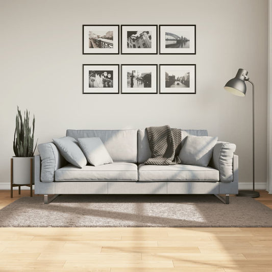 Tappeto Shaggy PAMPLONA a Pelo Lungo Moderno Beige 100x200 cm - homemem39