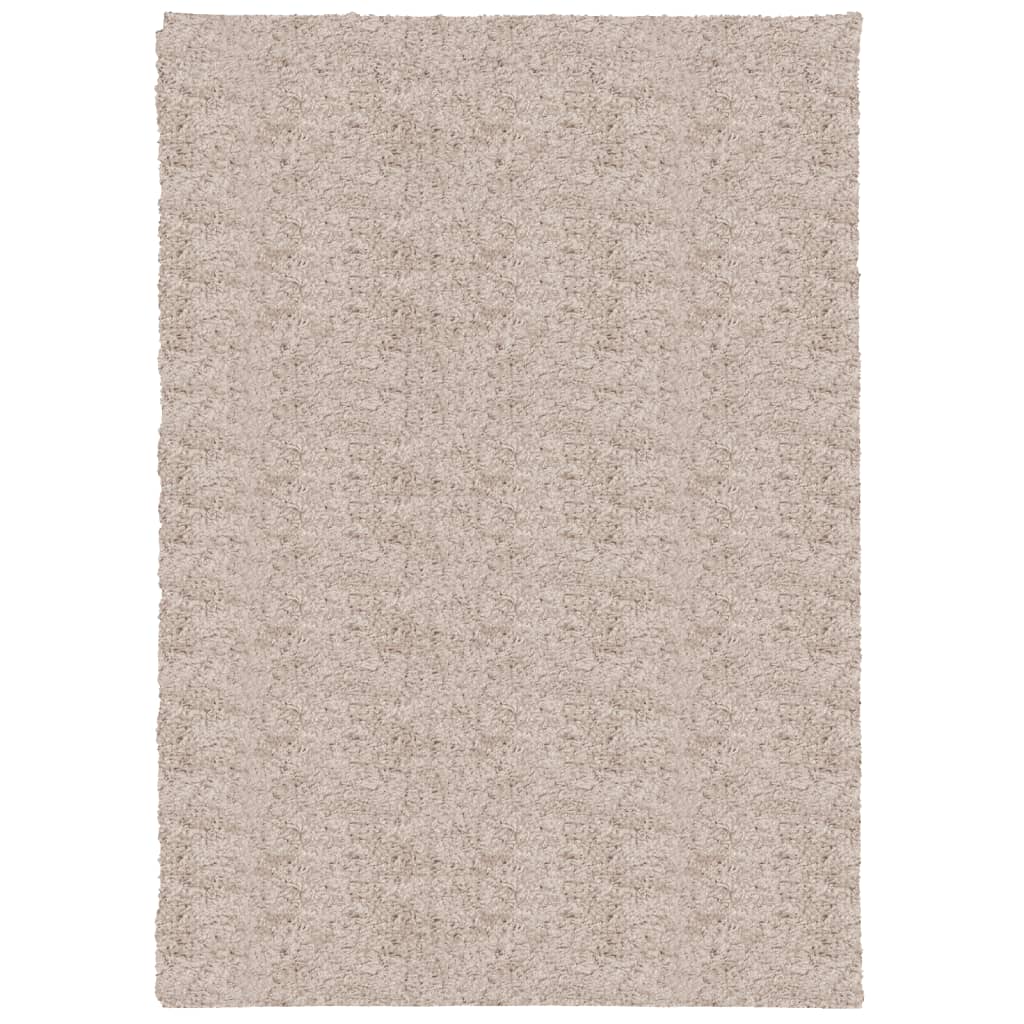 Tappeto Shaggy PAMPLONA a Pelo Lungo Moderno Beige 120x170 cm - homemem39