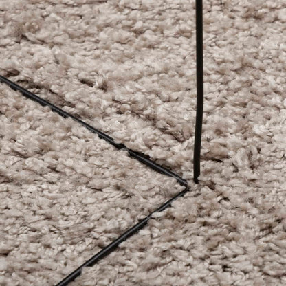 Tappeto Shaggy PAMPLONA a Pelo Lungo Moderno Beige 120x170 cm - homemem39