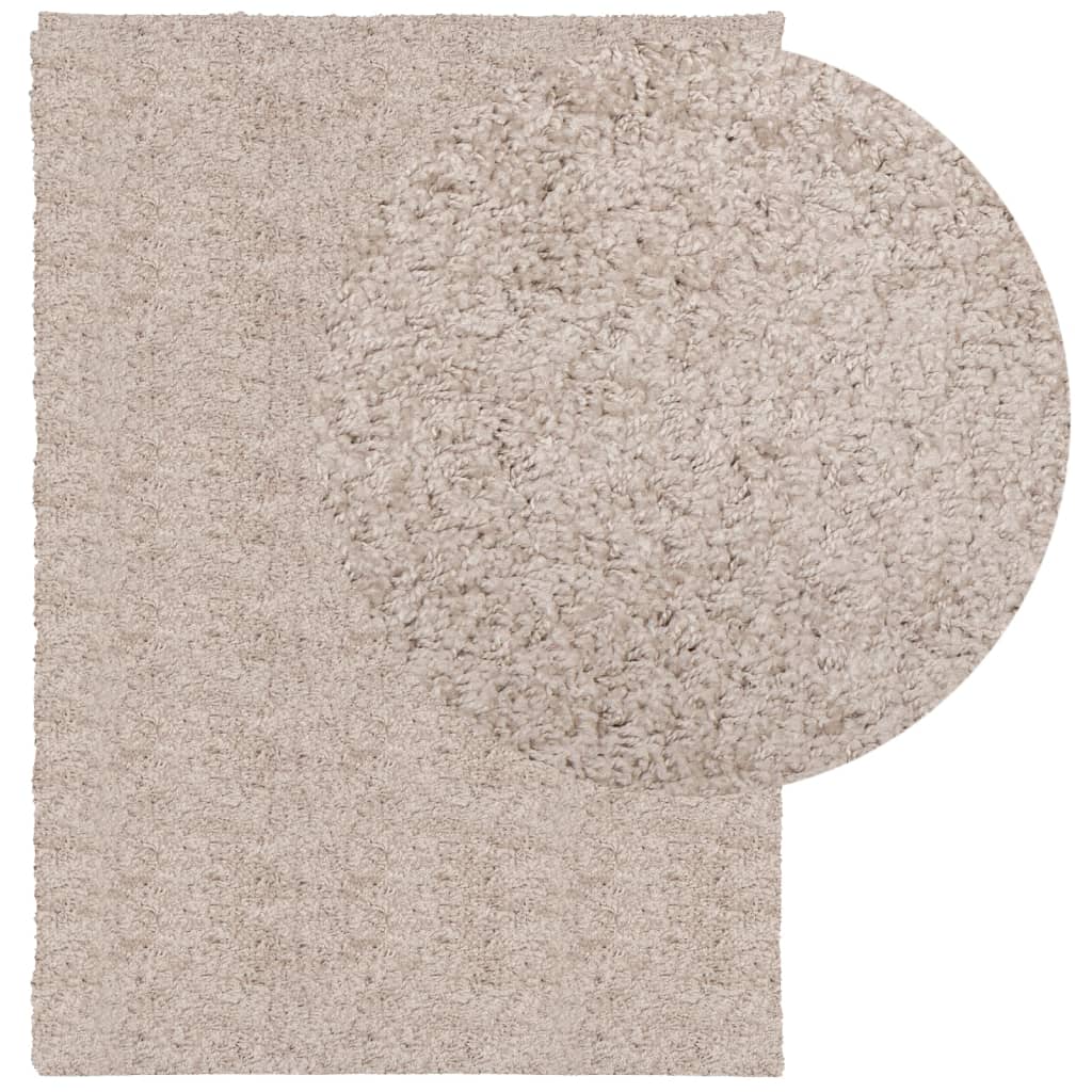 Tappeto Shaggy PAMPLONA a Pelo Lungo Moderno Beige 160x230 cm - homemem39