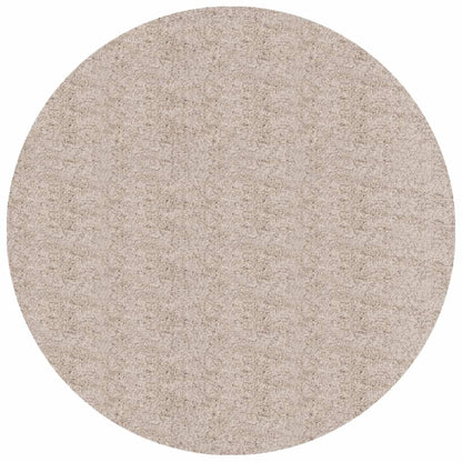 Tappeto Shaggy PAMPLONA a Pelo Lungo Moderno Beige Ø 100 cm