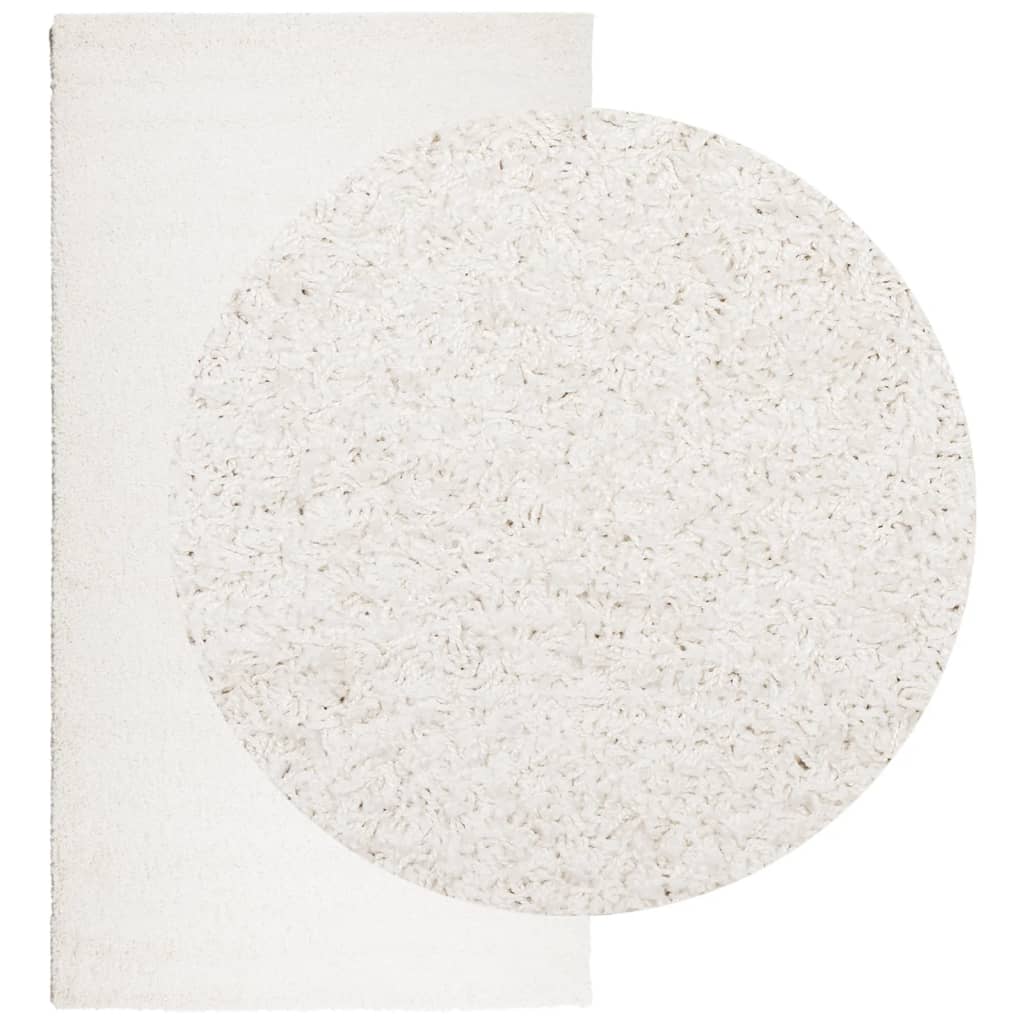Tappeto Shaggy PAMPLONA a Pelo Lungo Moderno Crema 60x110 cm - homemem39