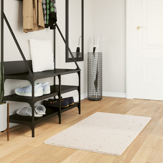 Tappeto Shaggy PAMPLONA a Pelo Lungo Moderno Crema 60x110 cm - homemem39