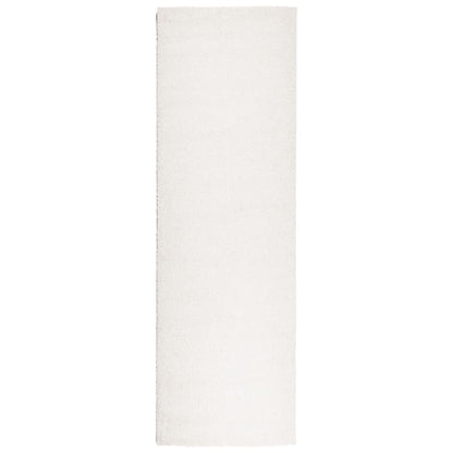 Tappeto Shaggy PAMPLONA a Pelo Lungo Moderno Crema 80x250 cm - homemem39