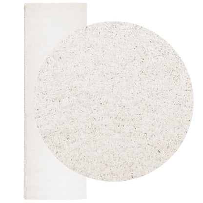 Tappeto Shaggy PAMPLONA a Pelo Lungo Moderno Crema 80x250 cm - homemem39