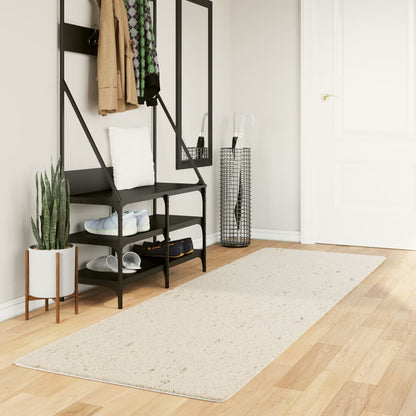 Tappeto Shaggy PAMPLONA a Pelo Lungo Moderno Crema 80x250 cm - homemem39