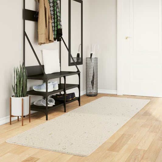 Tappeto Shaggy PAMPLONA a Pelo Lungo Moderno Crema 80x250 cm - homemem39