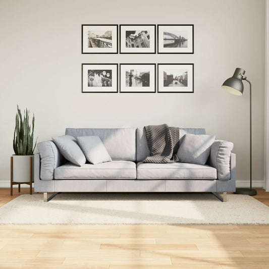 Tappeto Shaggy PAMPLONA a Pelo Lungo Moderno Crema 100x200 cm - homemem39