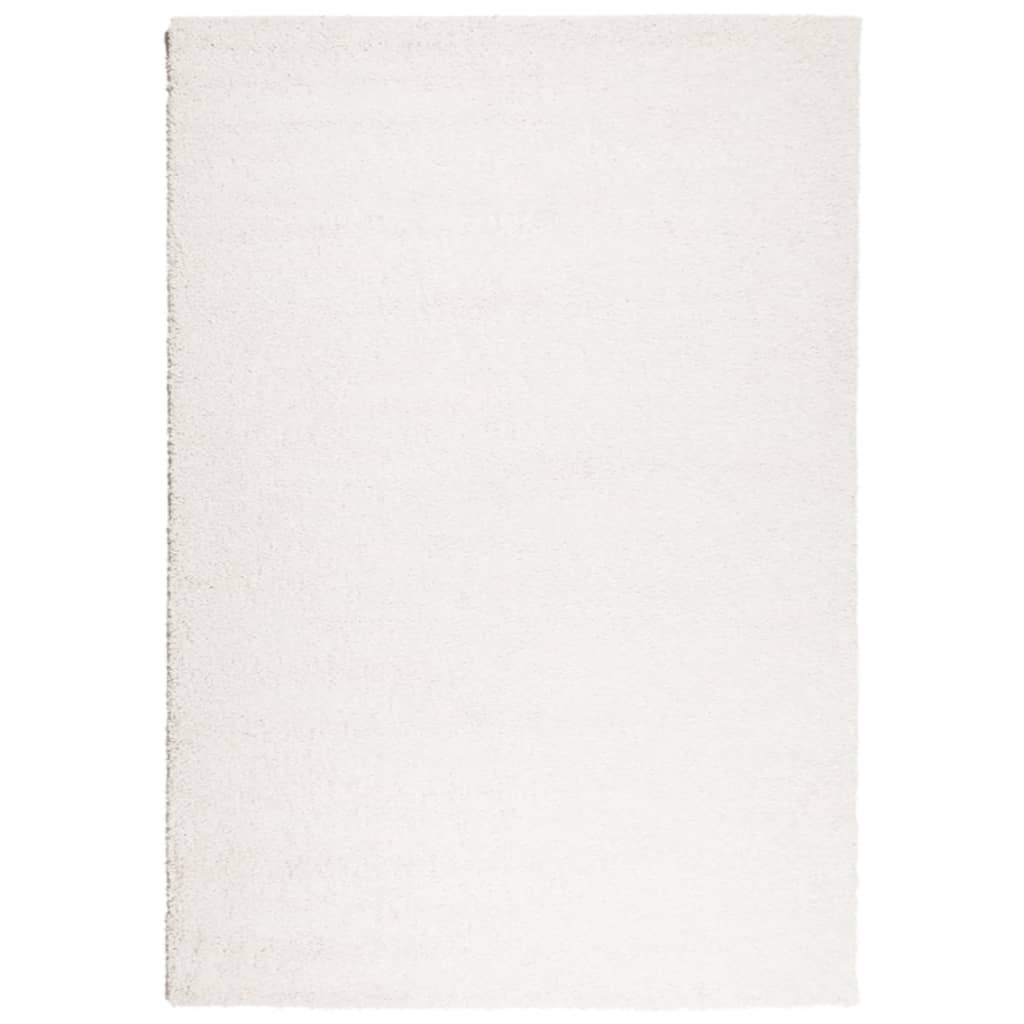 Tappeto Shaggy PAMPLONA a Pelo Lungo Moderno Crema 120x170 cm - homemem39