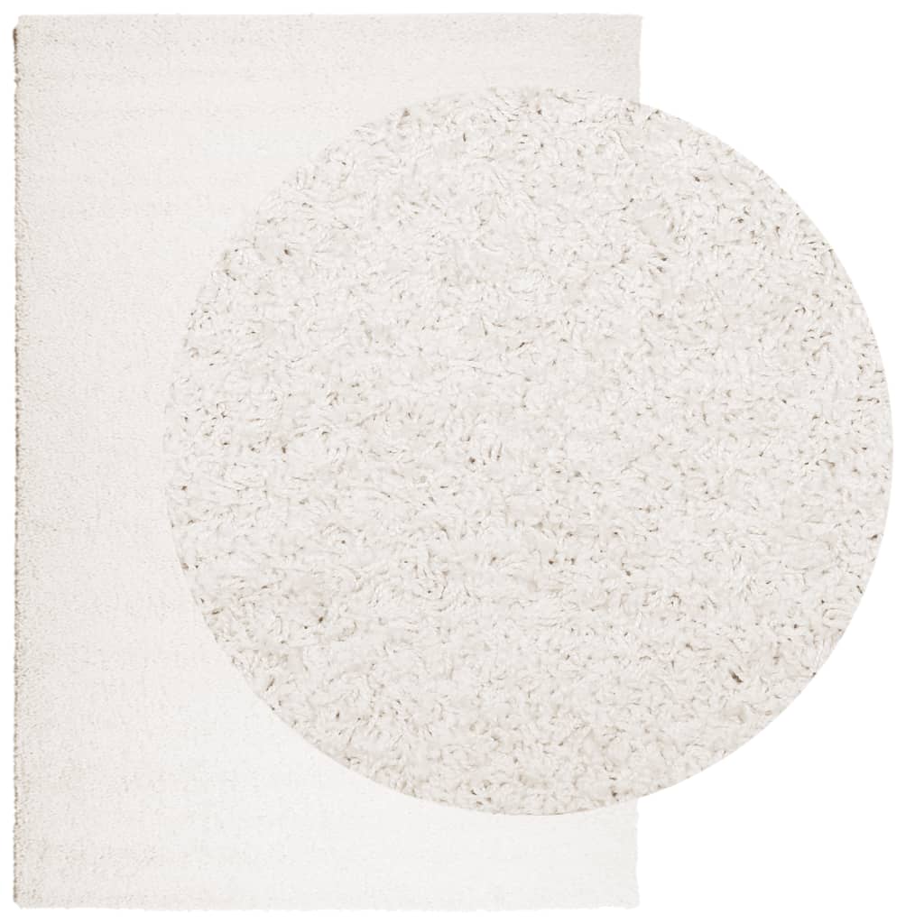 Tappeto Shaggy PAMPLONA a Pelo Lungo Moderno Crema 120x170 cm - homemem39