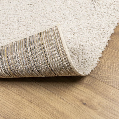 Tappeto Shaggy PAMPLONA a Pelo Lungo Moderno Crema 120x170 cm - homemem39