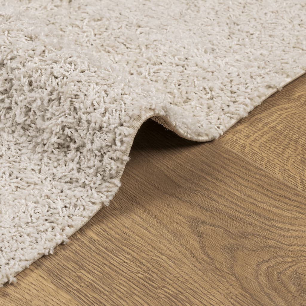 Tappeto Shaggy PAMPLONA a Pelo Lungo Moderno Crema 120x170 cm | homemem39
