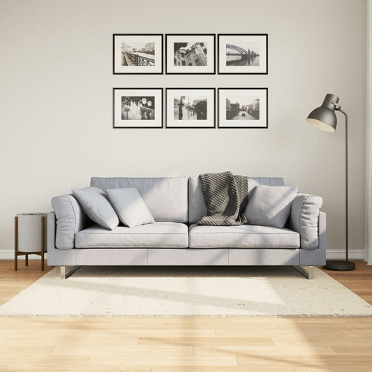 Tappeto Shaggy PAMPLONA a Pelo Lungo Moderno Crema 120x170 cm - homemem39