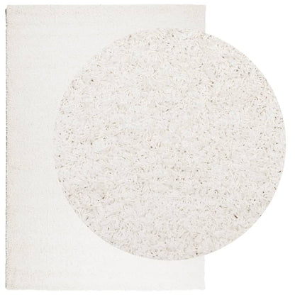 Tappeto Shaggy PAMPLONA a Pelo Lungo Moderno Crema 160x230 cm