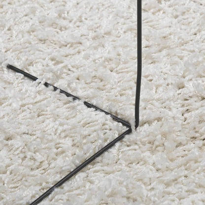 Tappeto Shaggy PAMPLONA a Pelo Lungo Moderno Crema 160x230 cm | homemem39