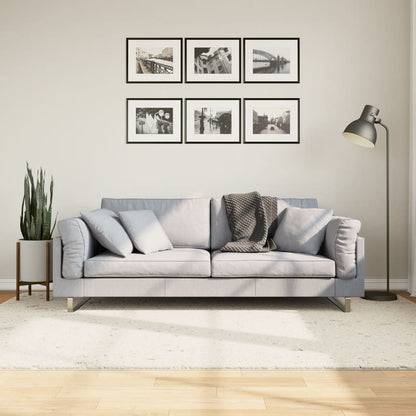 Tappeto Shaggy PAMPLONA a Pelo Lungo Moderno Crema 160x230 cm
