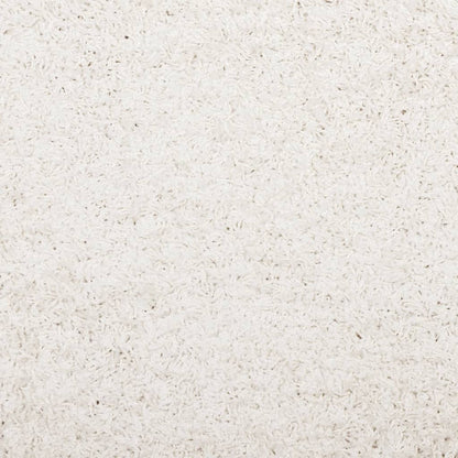 Tappeto Shaggy PAMPLONA a Pelo Lungo Moderno Crema Ø 200 cm | homemem39