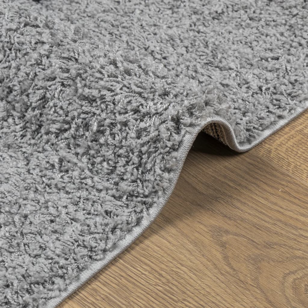 Tappeto Shaggy PAMPLONA a Pelo Lungo Moderno Grigio 80x250 cm - homemem39