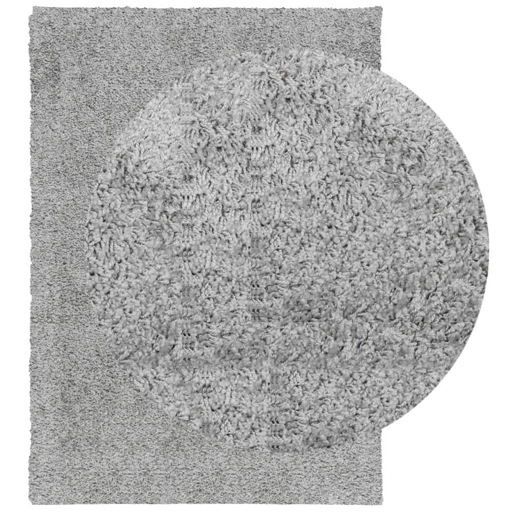 Tappeto Shaggy PAMPLONA a Pelo Lungo Moderno Grigio 120x170 cm - homemem39