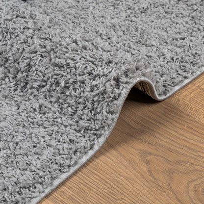 Tappeto Shaggy PAMPLONA a Pelo Lungo Moderno Grigio 120x170 cm - homemem39